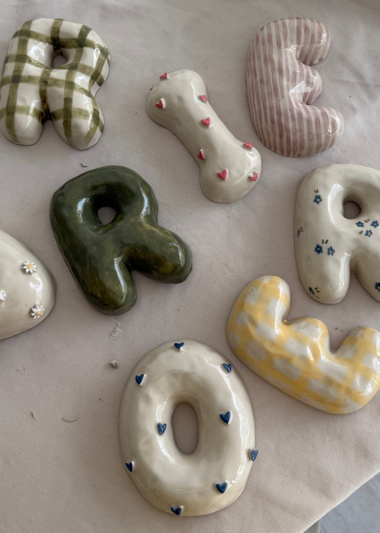 Handmade Bubble Letters