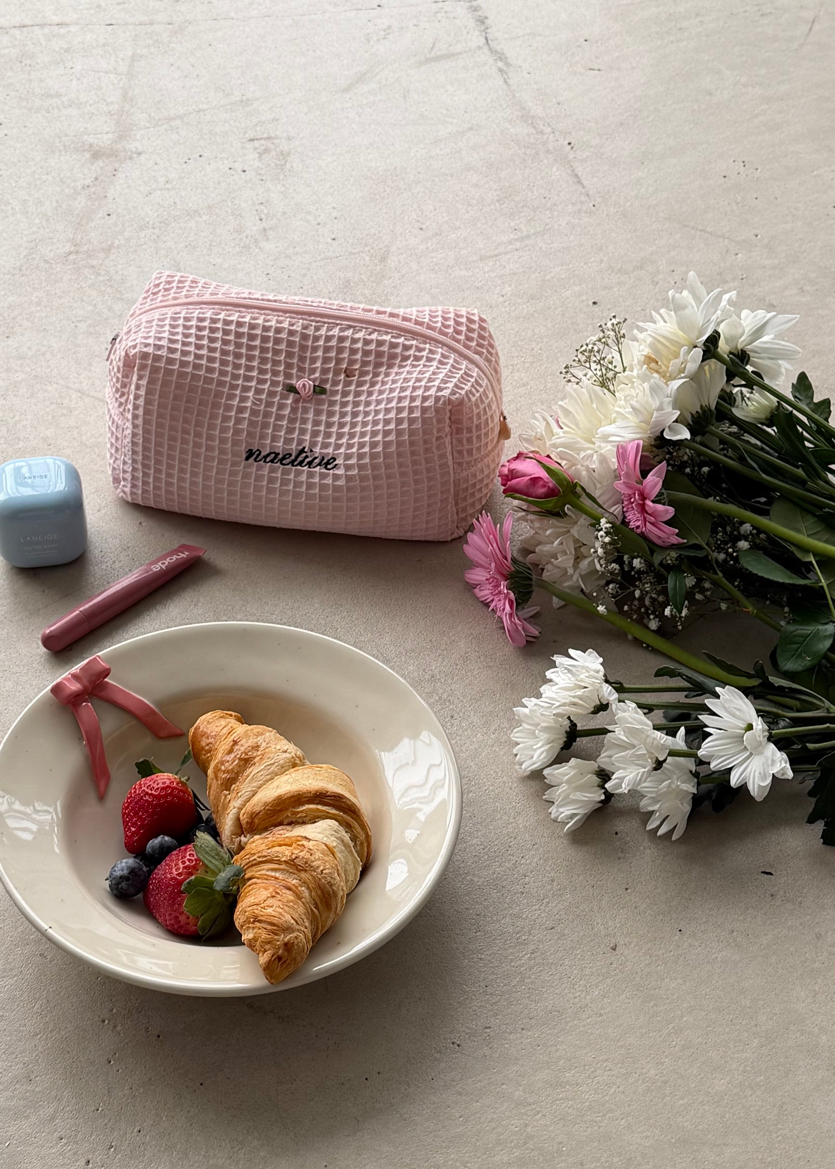 Pink Bow Pasta Bowl