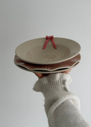 Pink Bow Pasta Bowl