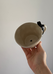 Black Hearts & Bow Mug Set