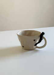 Black Hearts & Bow Mug Set
