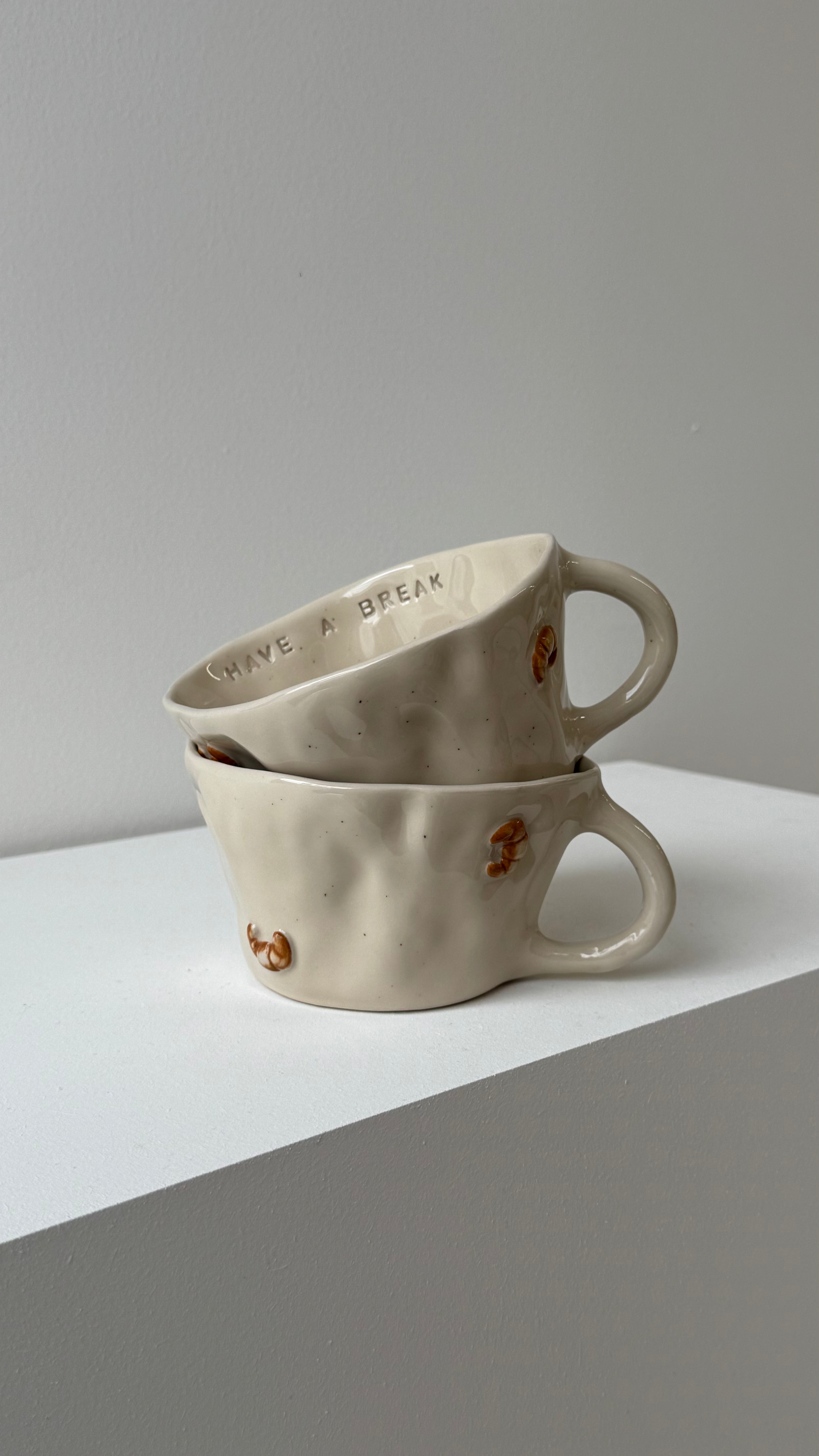 Have A Break Croissants Large Mug
