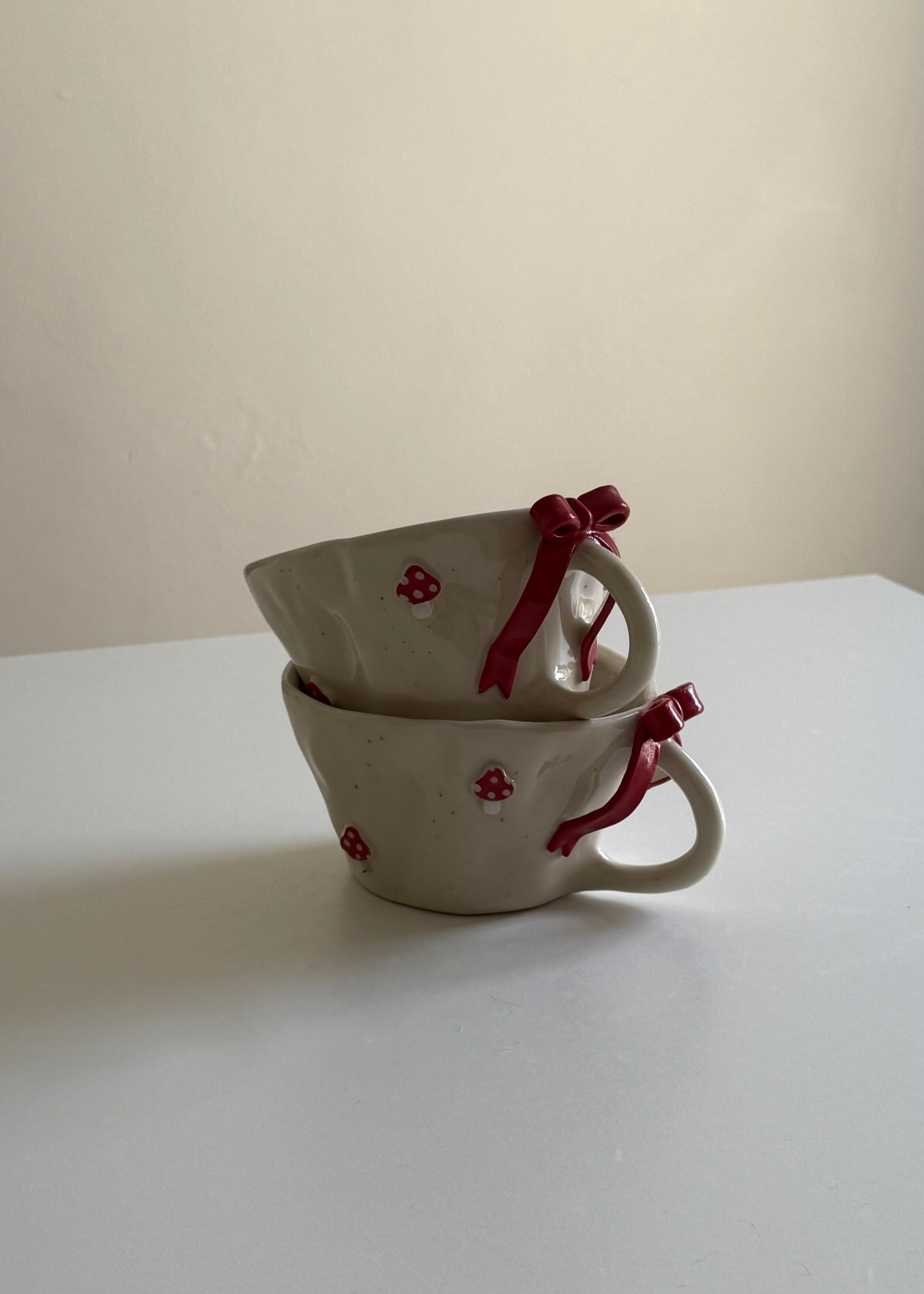 Mushroom & Bow Mug