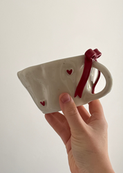 Large Hearts & Bow Mug