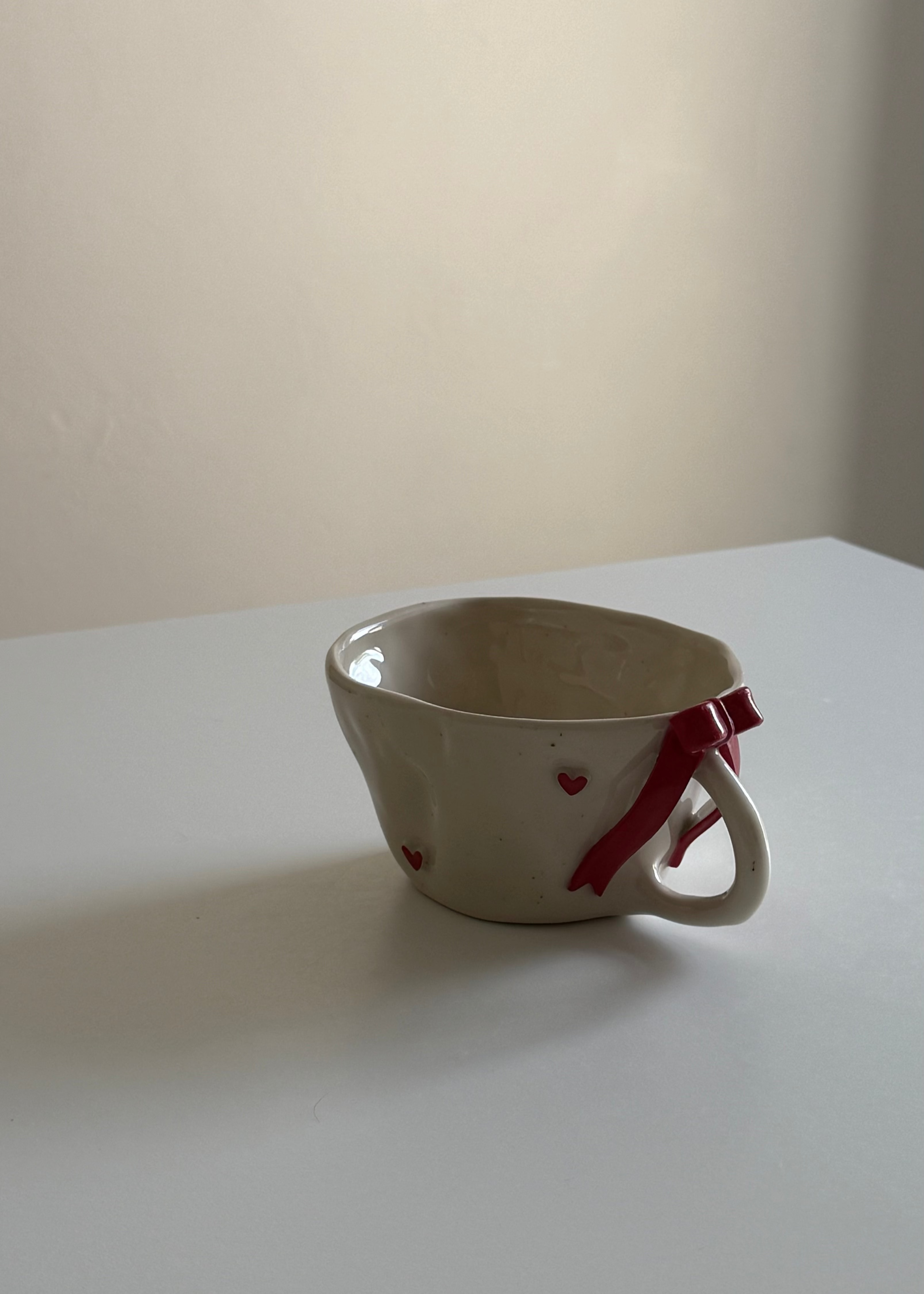 Large Hearts & Bow Mug