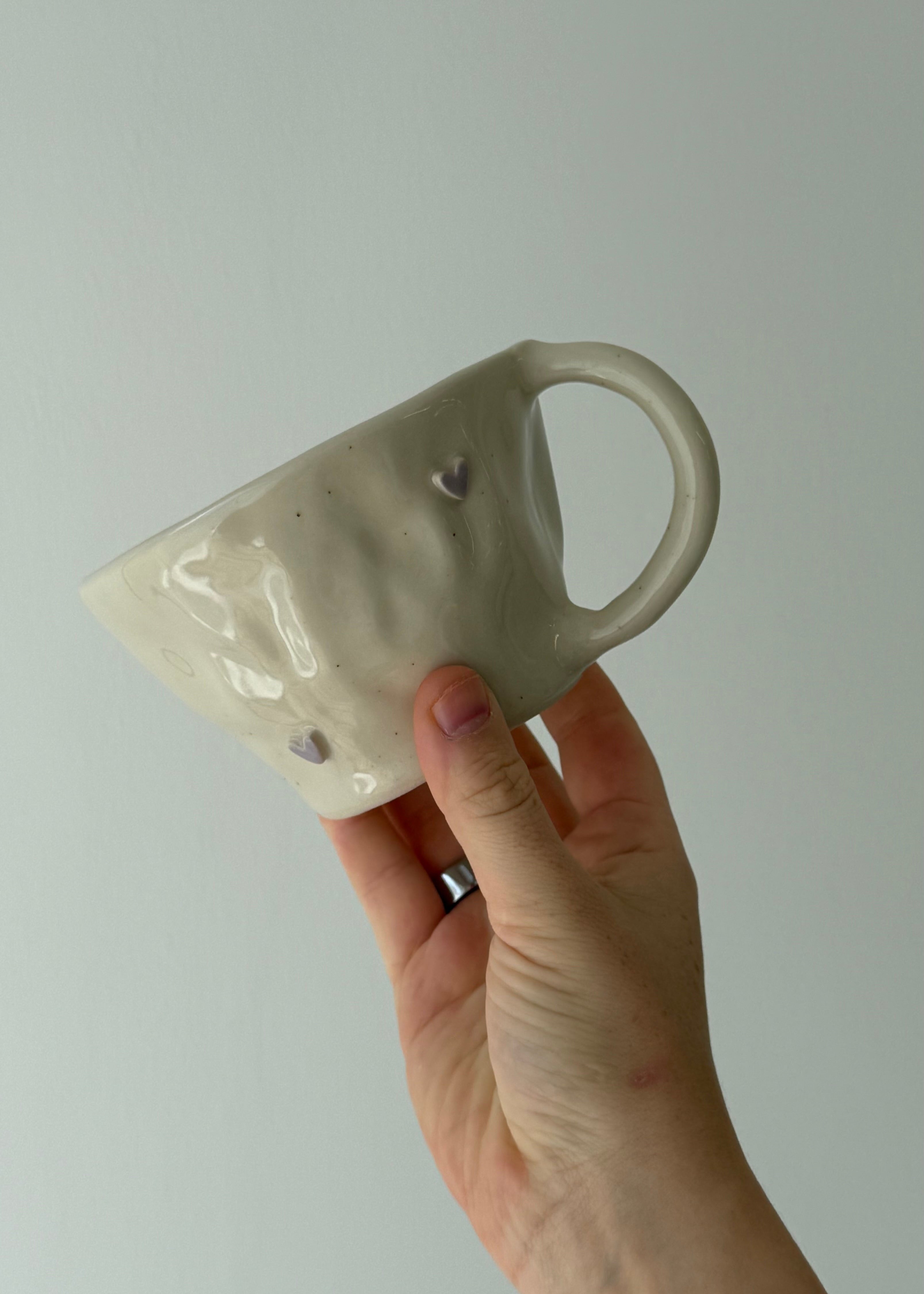 Lilac Heart Mug