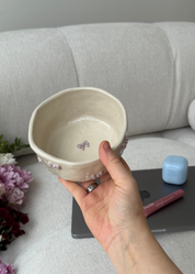Lilac Mini Bows Cereal Bowl