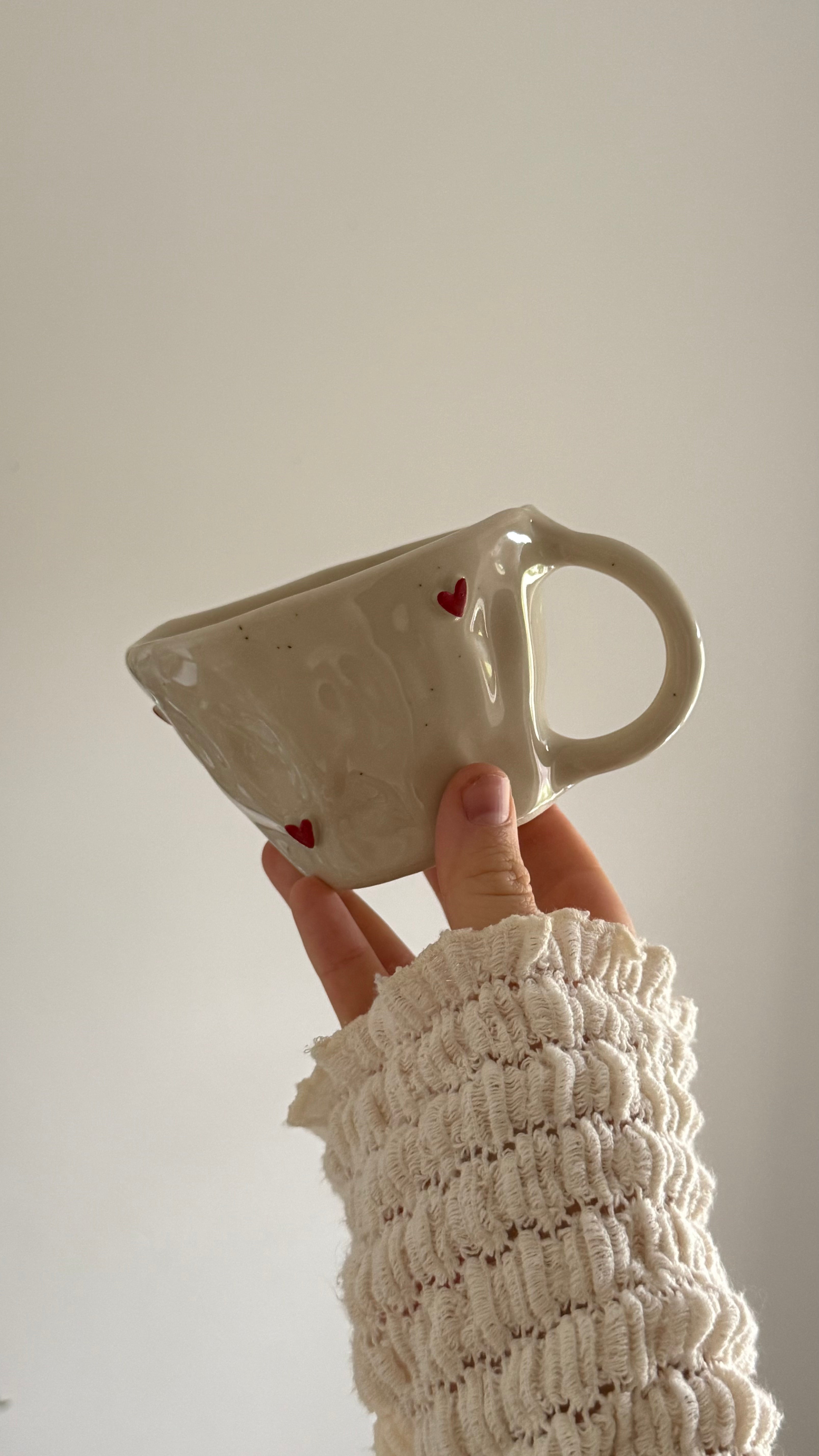 Natasha Mug With Red Hearts