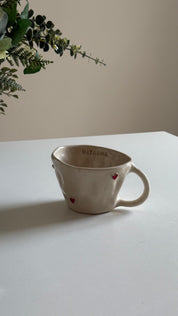 Natasha Mug With Red Hearts