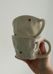 Red Heart Mug