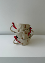 Christmas Teddy with Bow