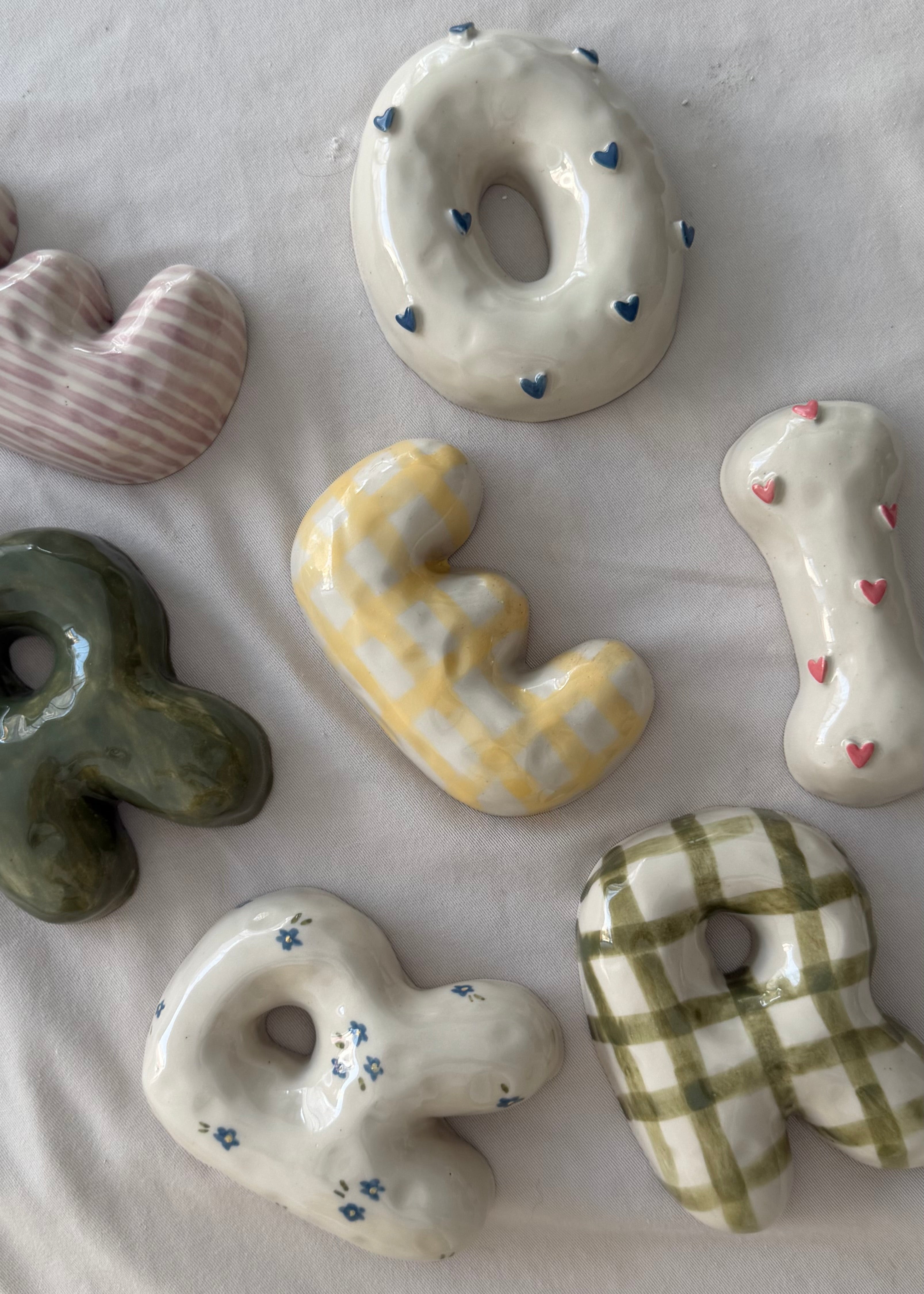 Handmade Bubble Letters
