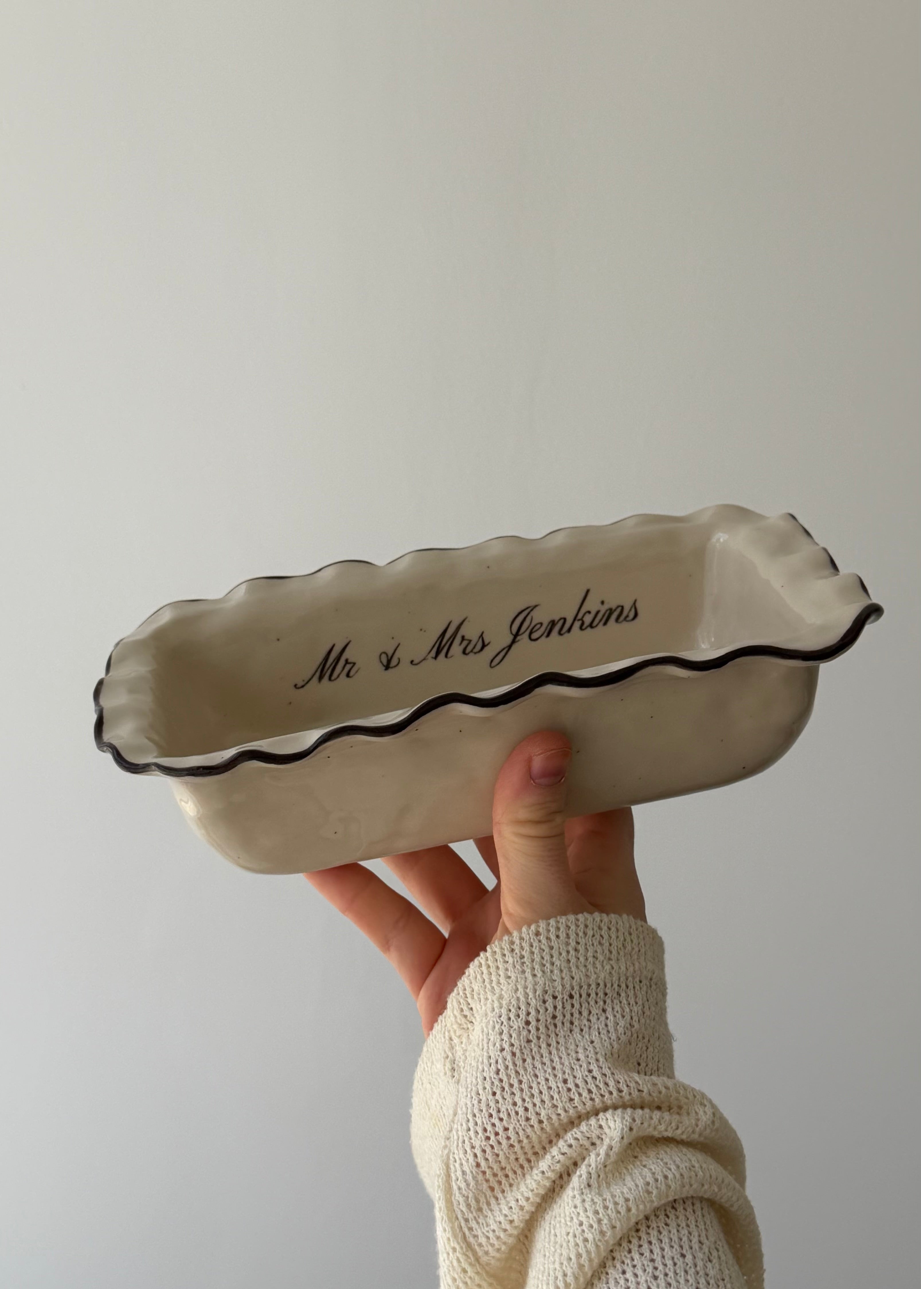 Heirloom Custom Frilled Loaf Dish