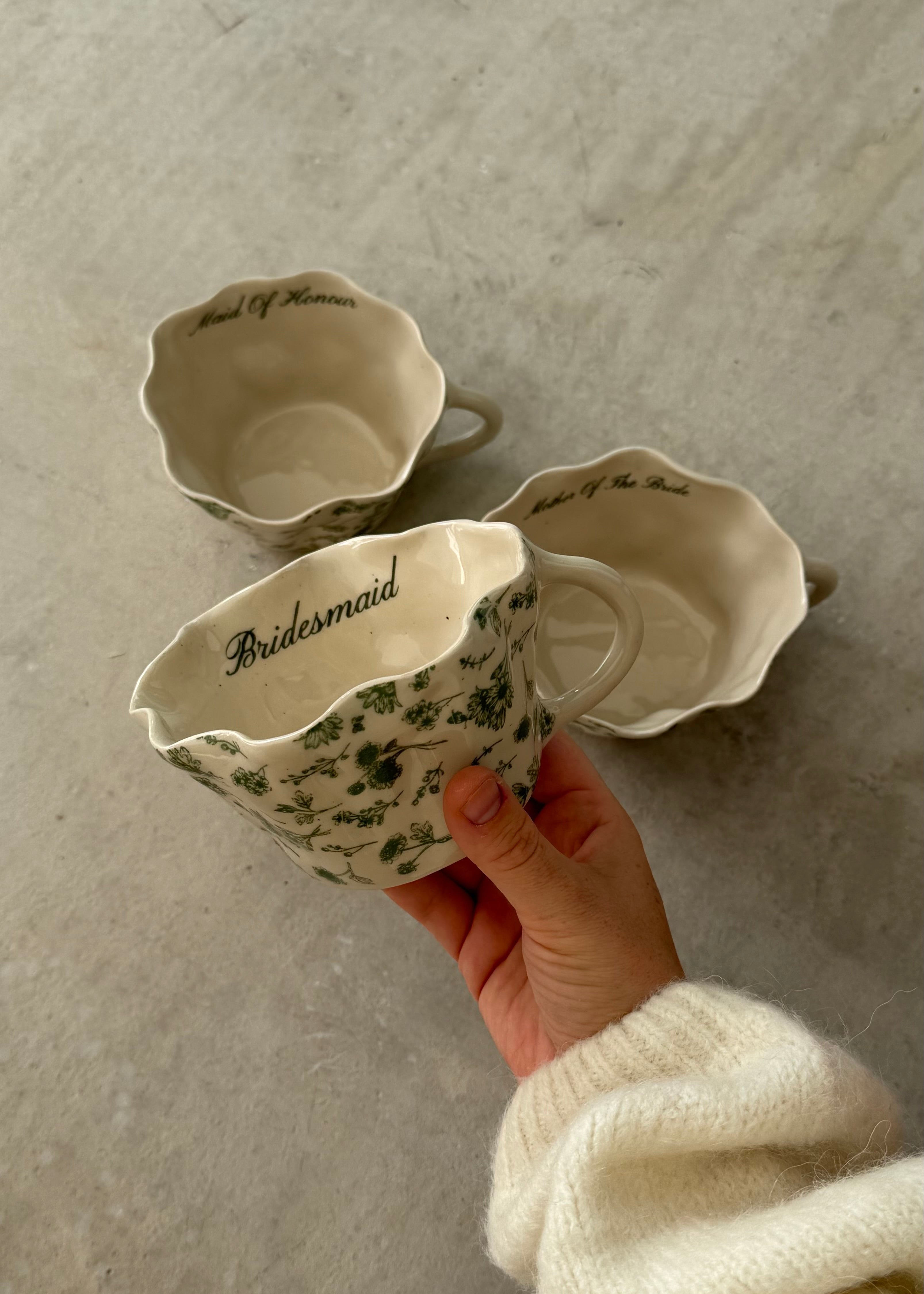 Custom Vintage Floral Mug