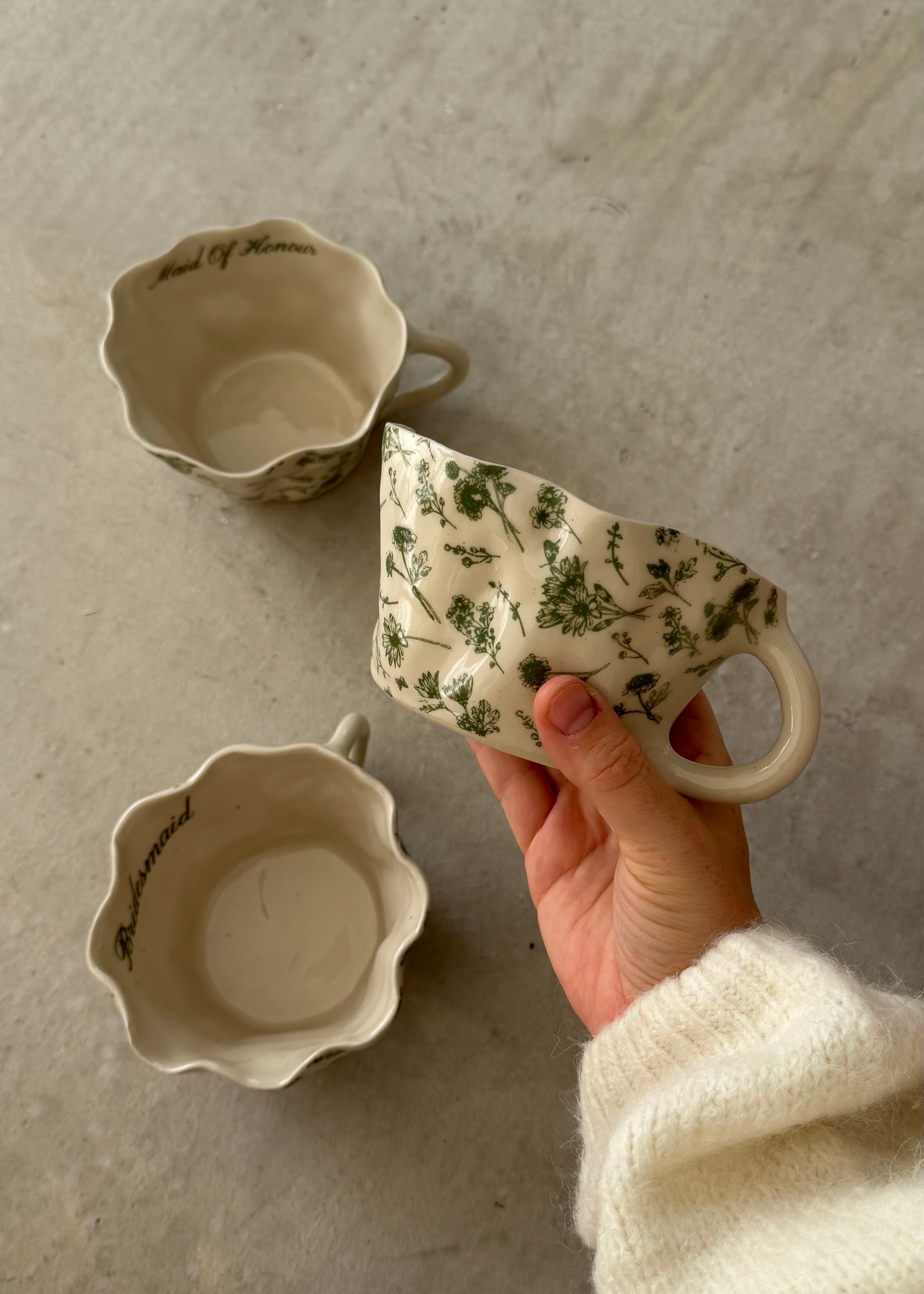 Custom Vintage Floral Mug