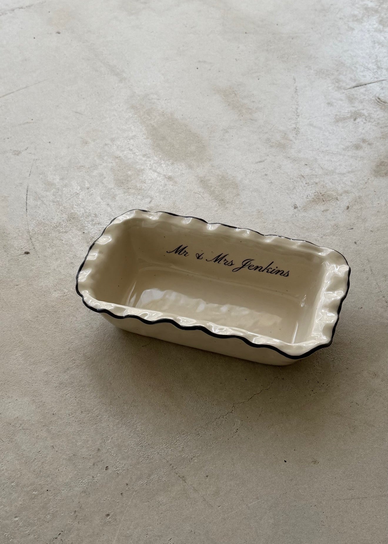 Heirloom Custom Frilled Loaf Dish
