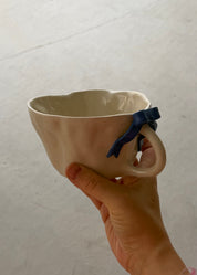 Large Blue Bow Mug