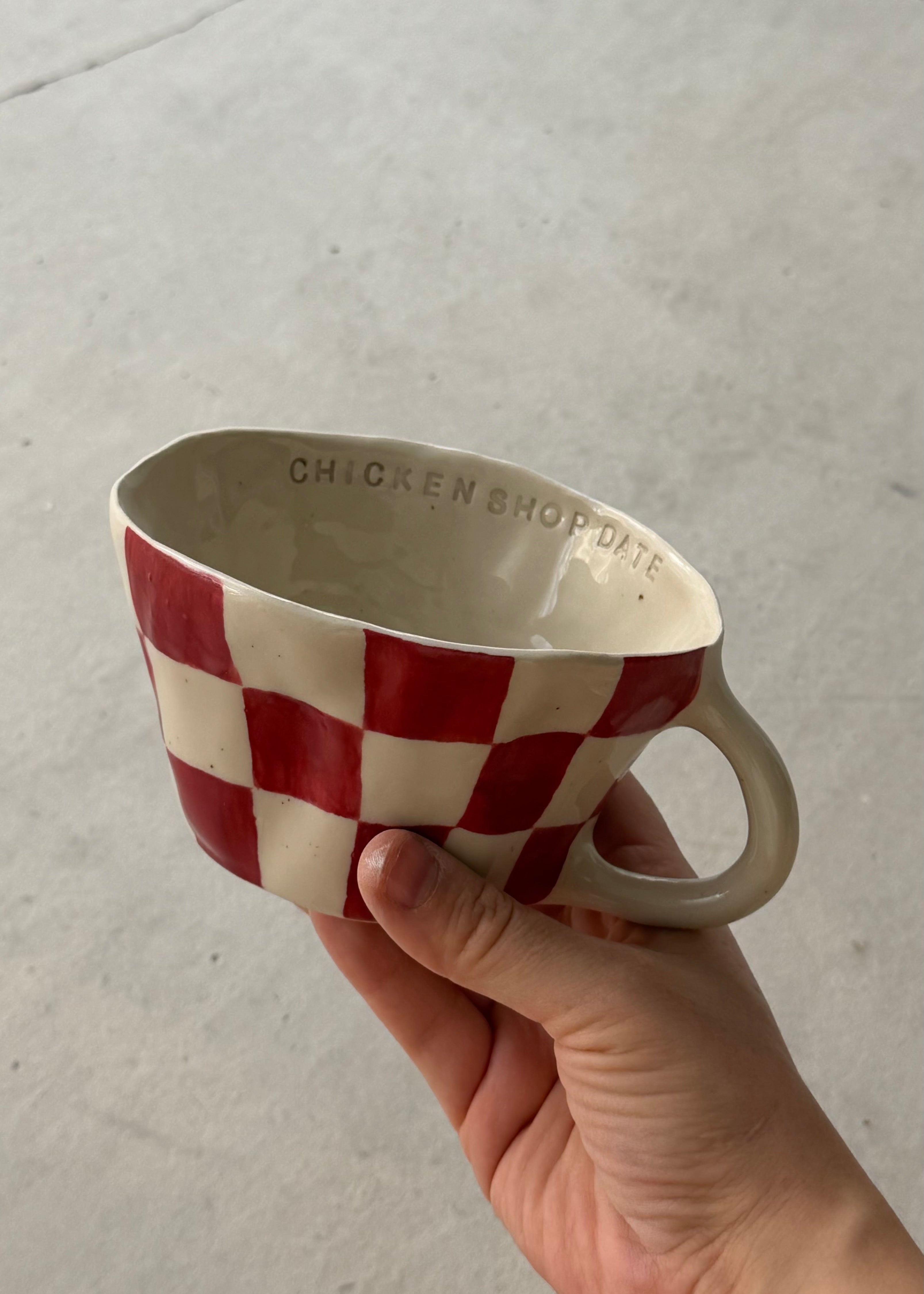 Chicken Checkered Mug