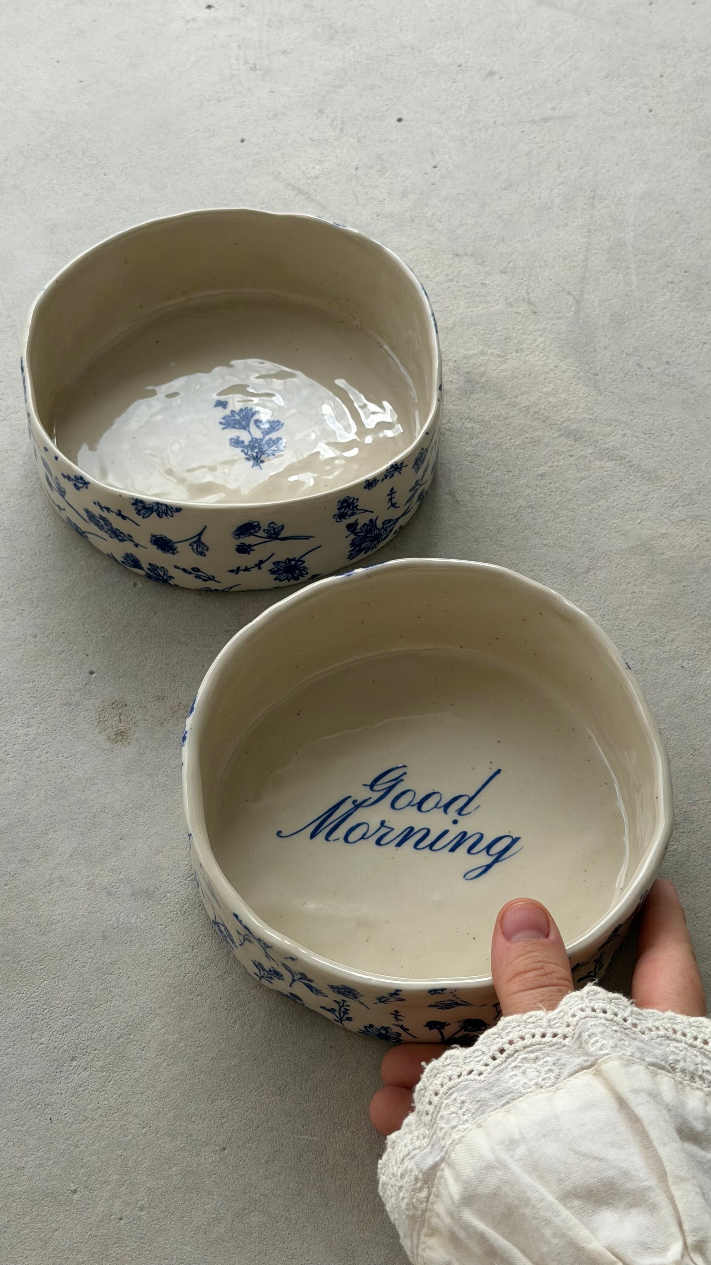 Good Morning Vintage Floral Bowl