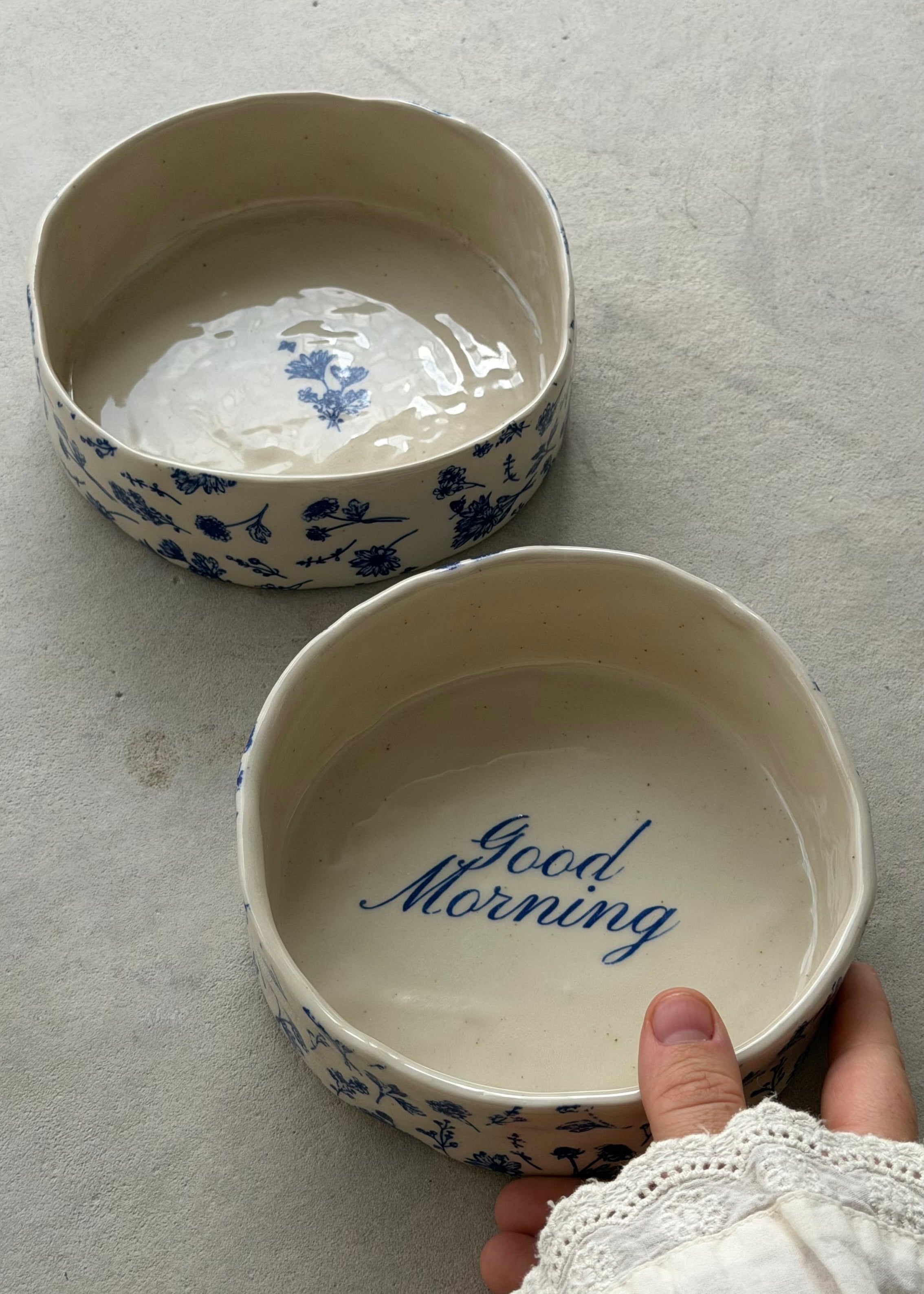 Custom Vintage Floral Bowl