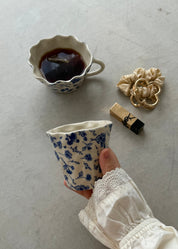 Vintage Floral Frilled Tumbler