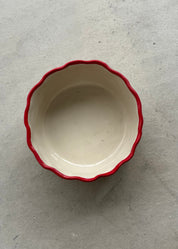 Red Frilled Bowl