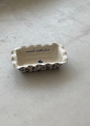 Custom Vintage Floral Loaf Dish