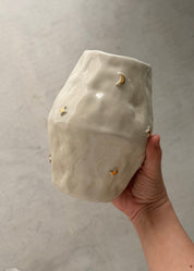 24k Gold Moons & Stars Vase