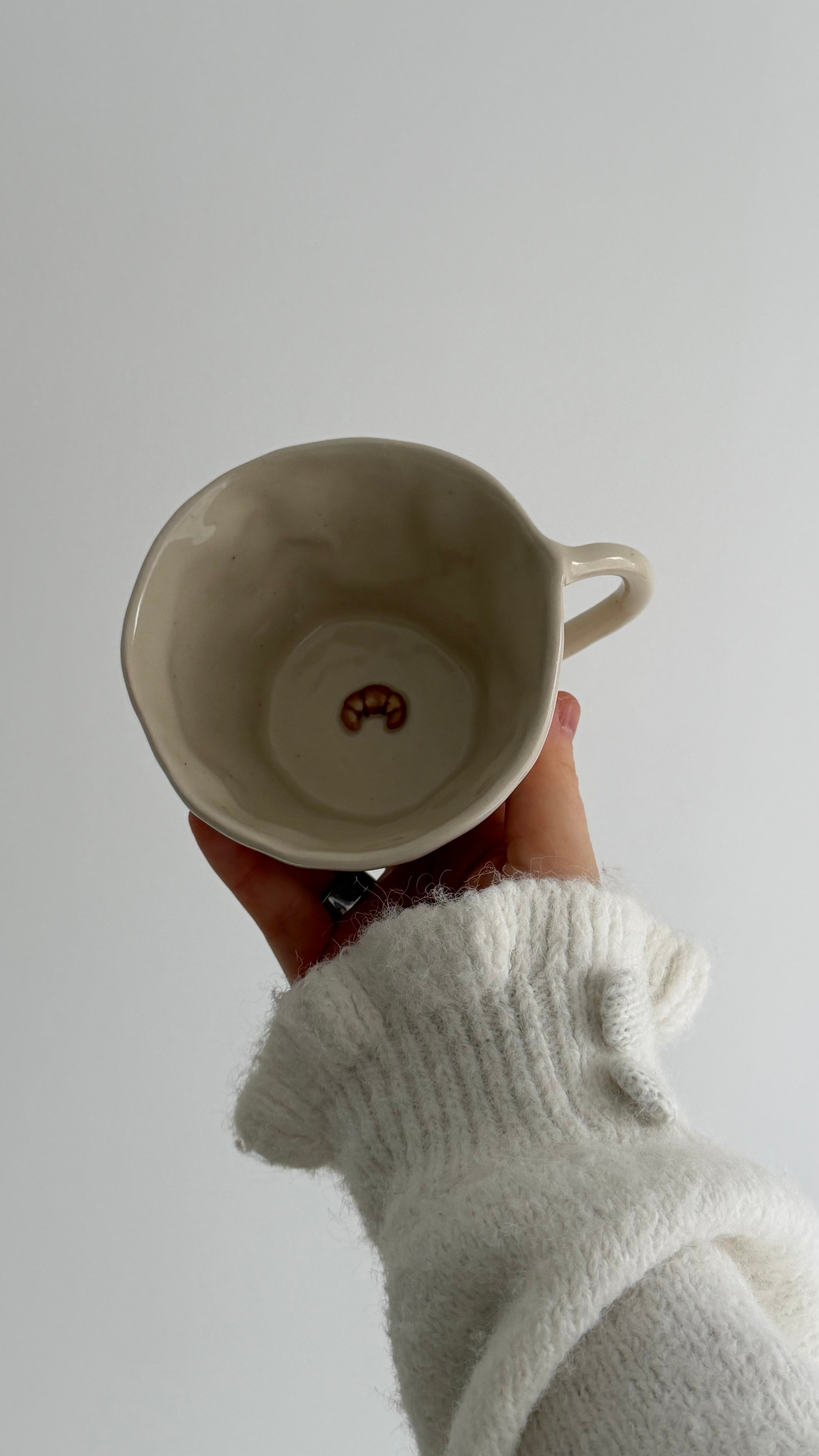 Large croissant Mug
