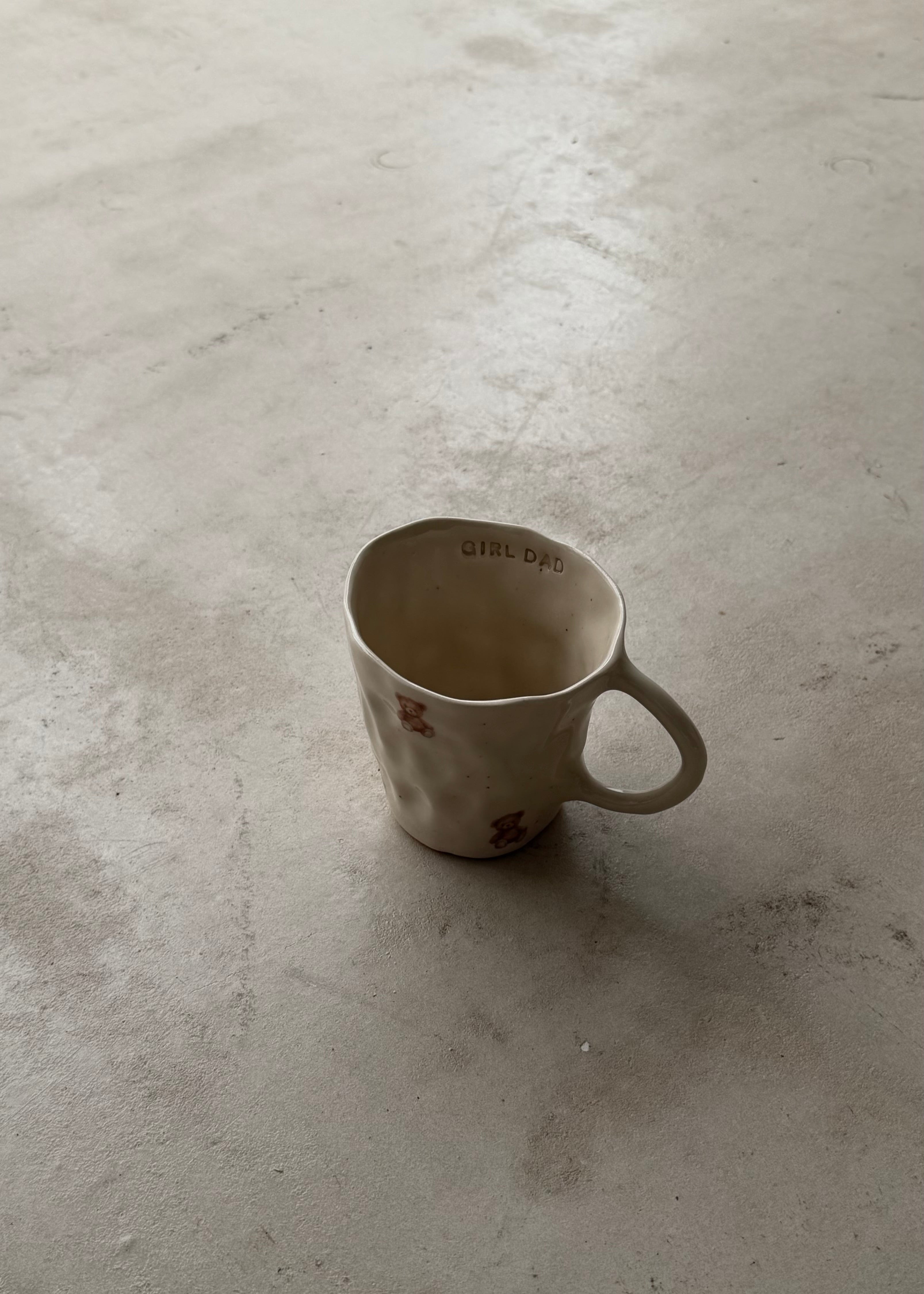 Girl dad teddy mug
