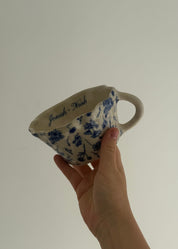 Custom Vintage Floral Frilled Mug