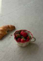 Frilled Strawberry and Blueberry Mug