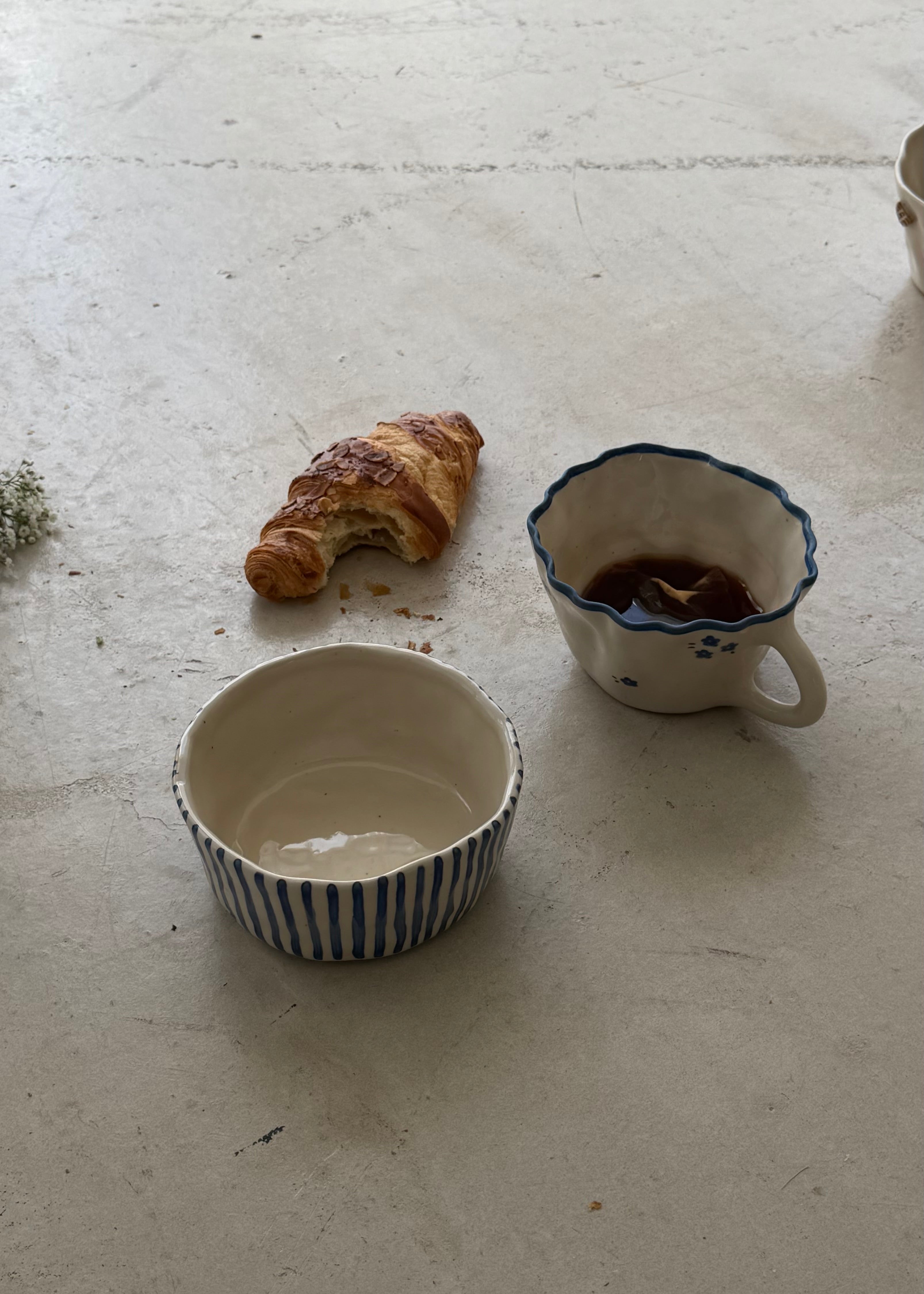 Denim Striped Cereal Bowl
