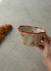 Frilled Strawberry and Blueberry Mug