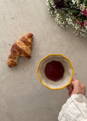 Yellow Frilled Everyday Mug