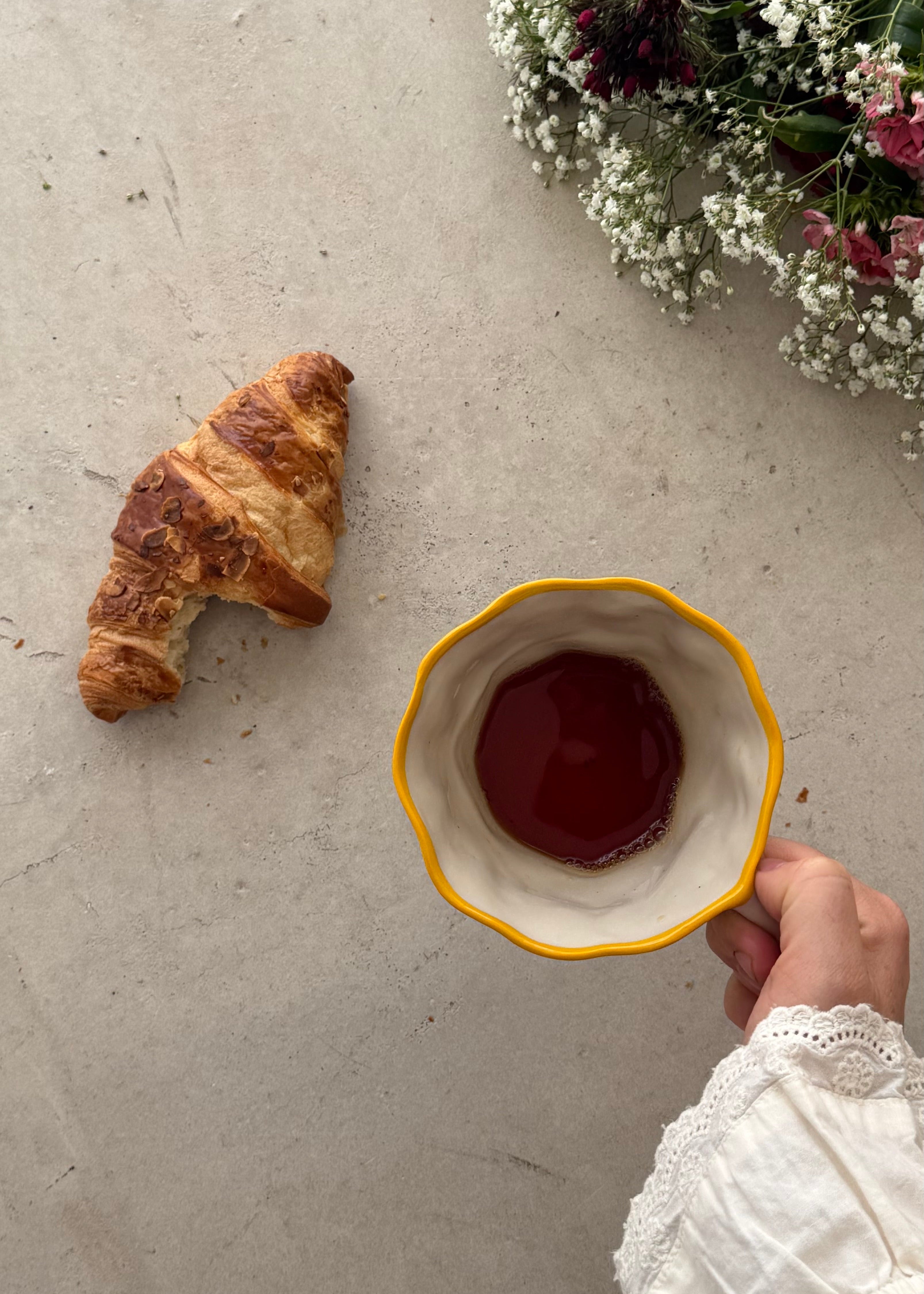 Yellow Frilled Everyday Mug
