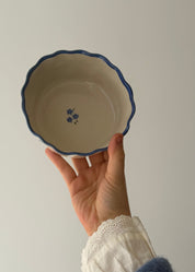 Denim Frilled Cereal Bowl