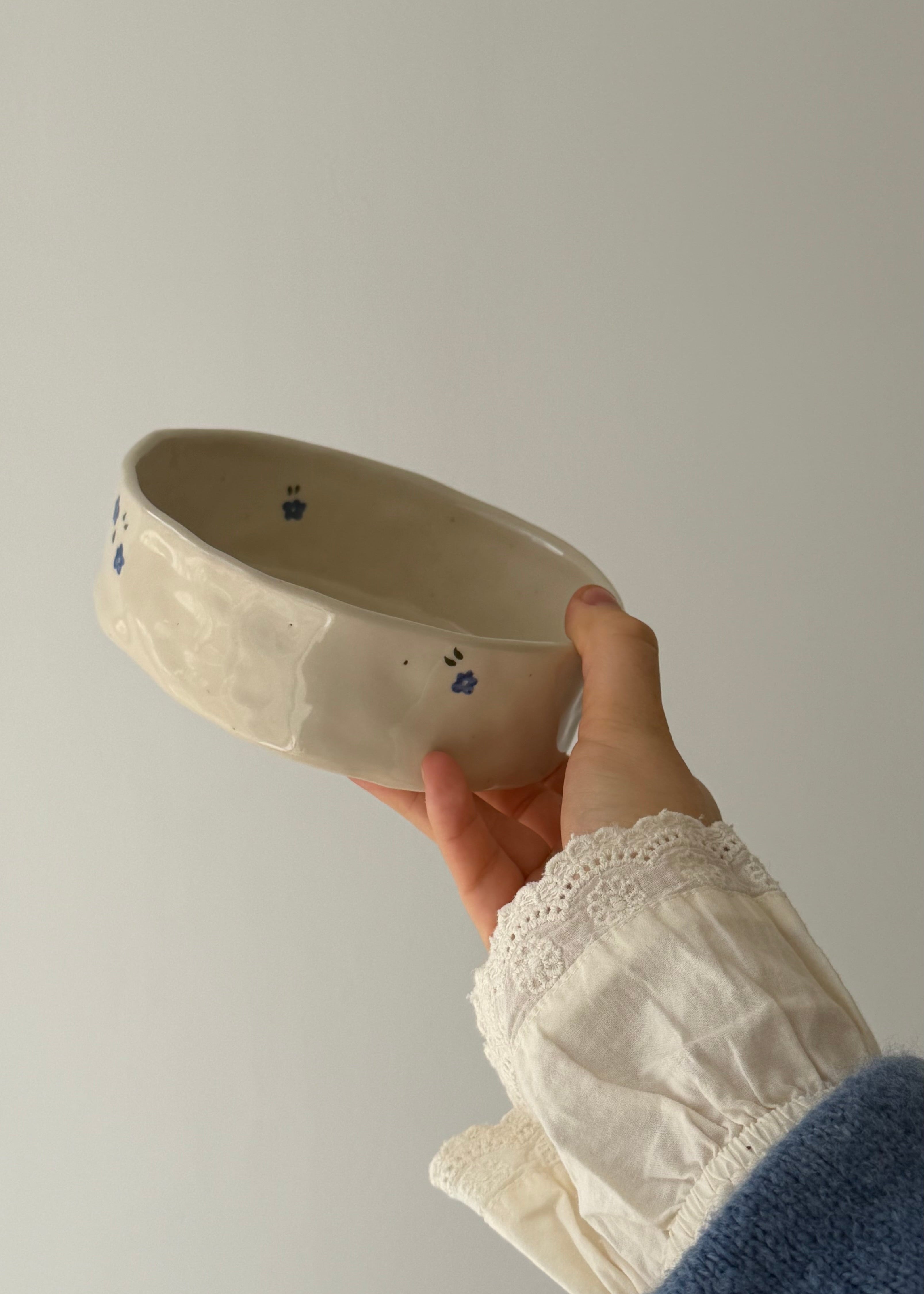 Denim Pet Bowl