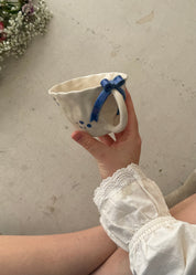 Denim Bow Mug