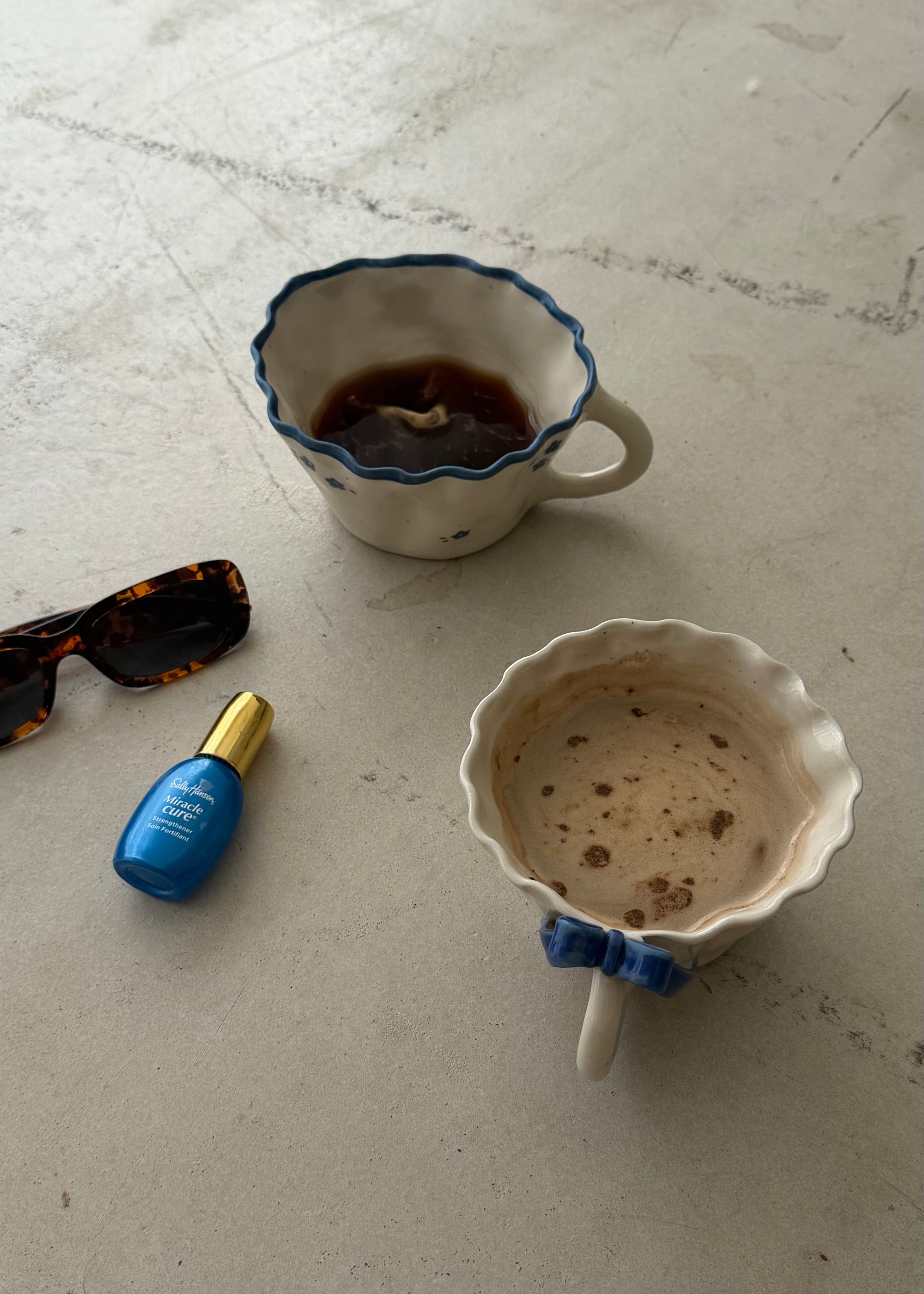 Denim Frilled Mug