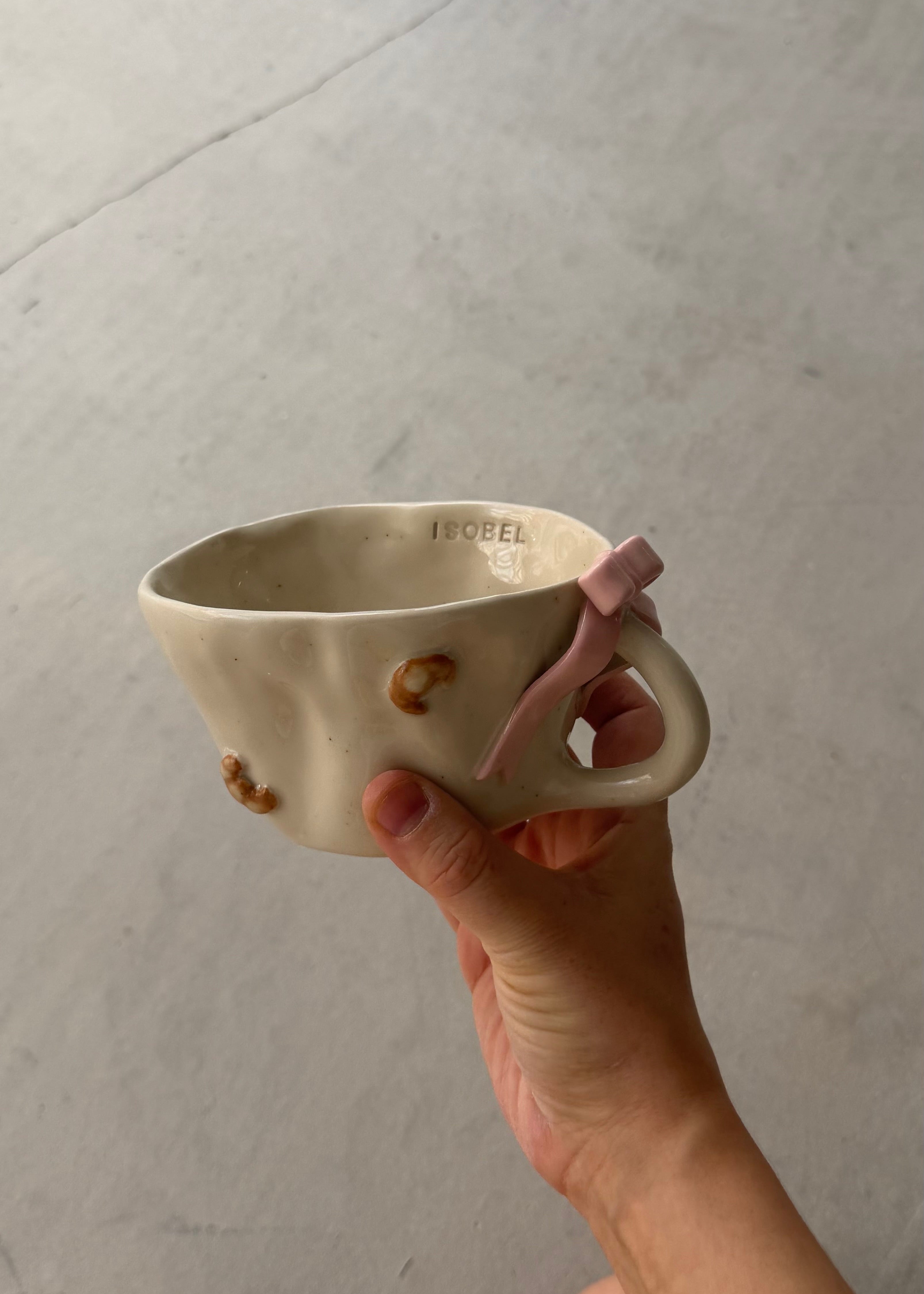 Isobel Croissant & Bow Mug