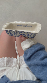 Custom Vintage Floral Loaf Dish
