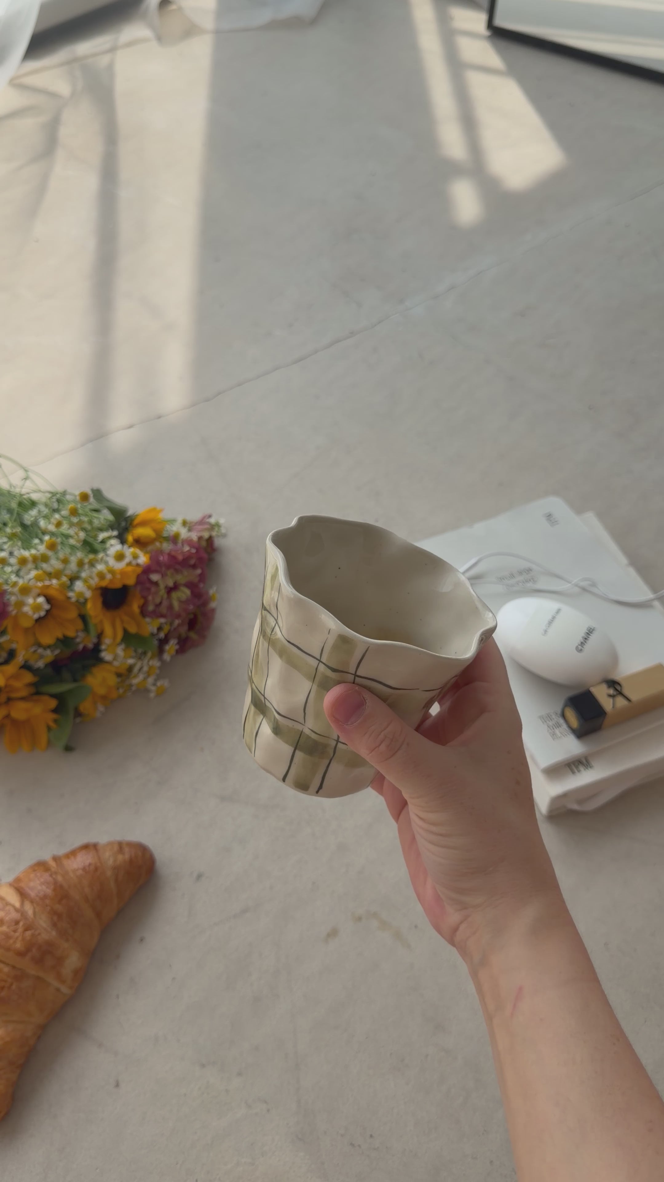 Olive Green Picnic Tumbler